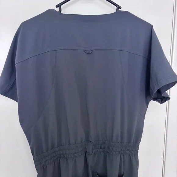 Wonderwink renew gray hospital utility Jumpsuit with Drawstring Waist M - Picture 12 of 16